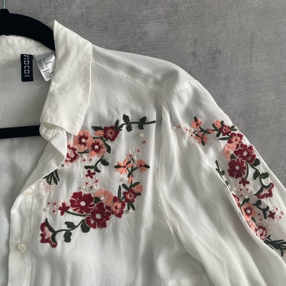 Embroided white shirt H&M - Picture 3 of 3